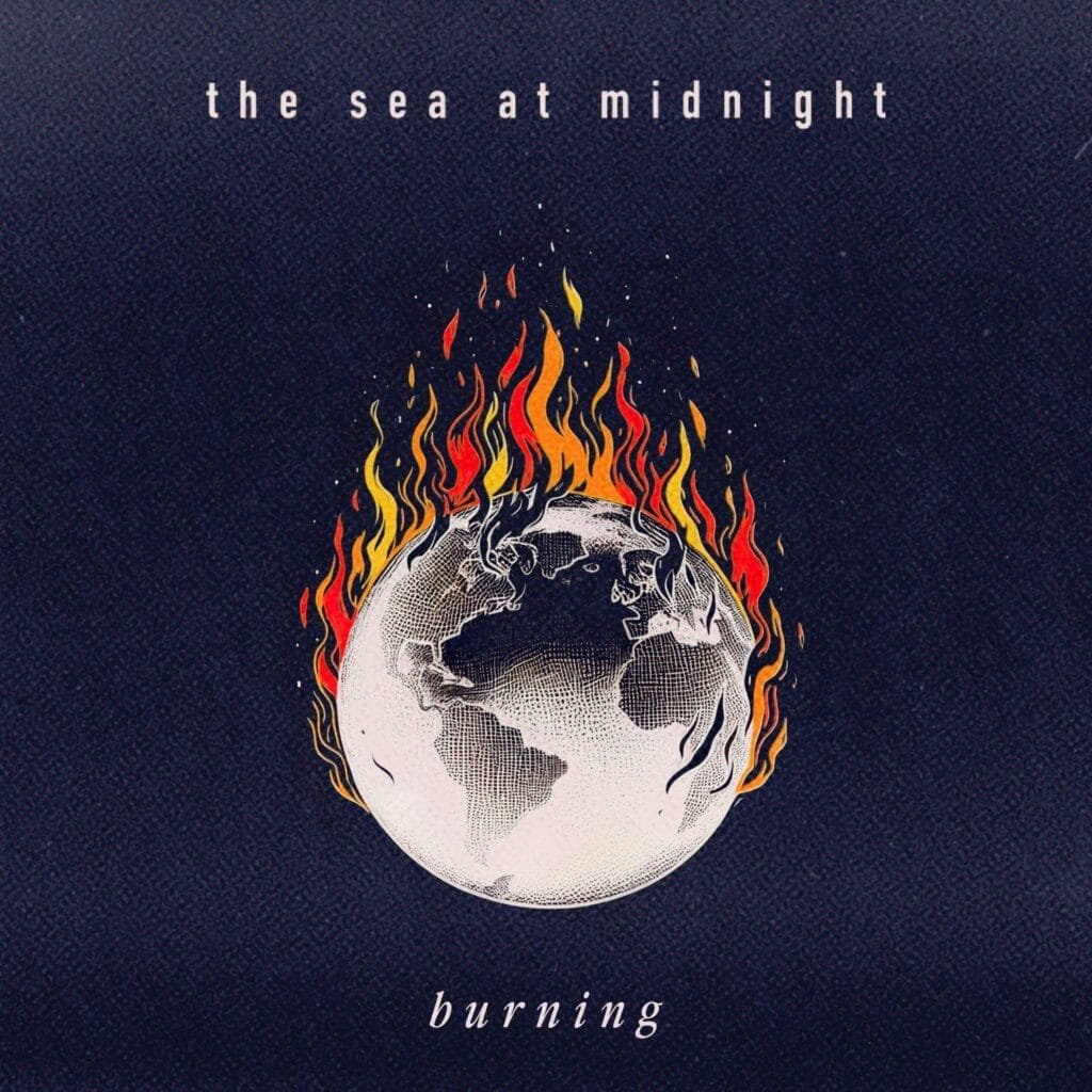 The Sea At Midnight - Burning - Cover Artwork