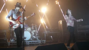 Kasabian performing live